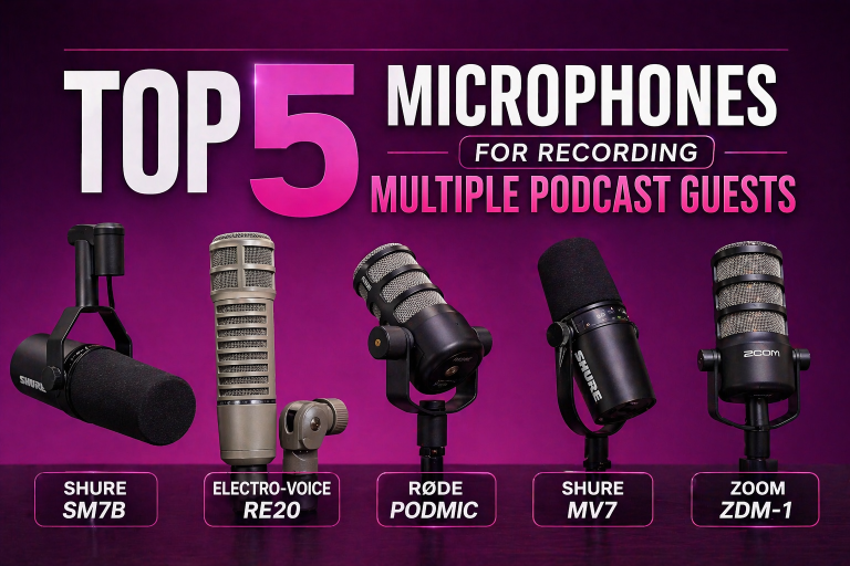 Top 5 microphones for multiple podcast speakers